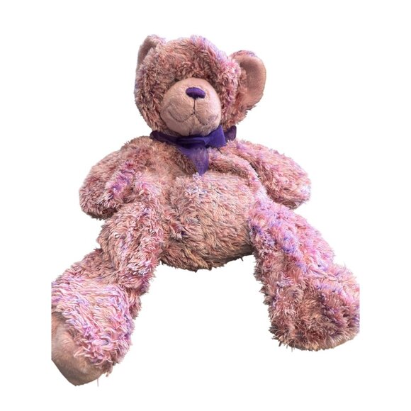 Build-A-Bear Workshop Teddy Bear Skin 16" Purple Purple Bow Unstuffed Plush - Picture 1 of 6
